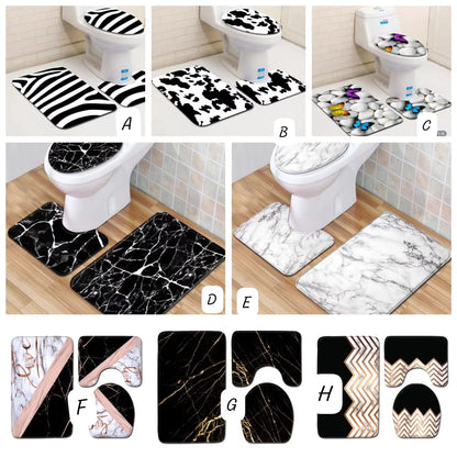 3D Bathroom Toilet Mats