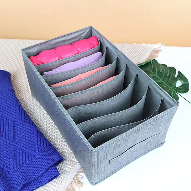 8 slots  Jeans wardrobe organizer 3pc