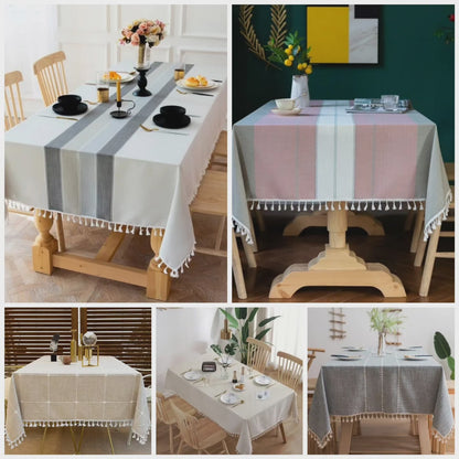 Linen table cloth