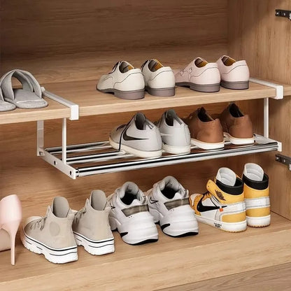 Under the shelf shoe rack