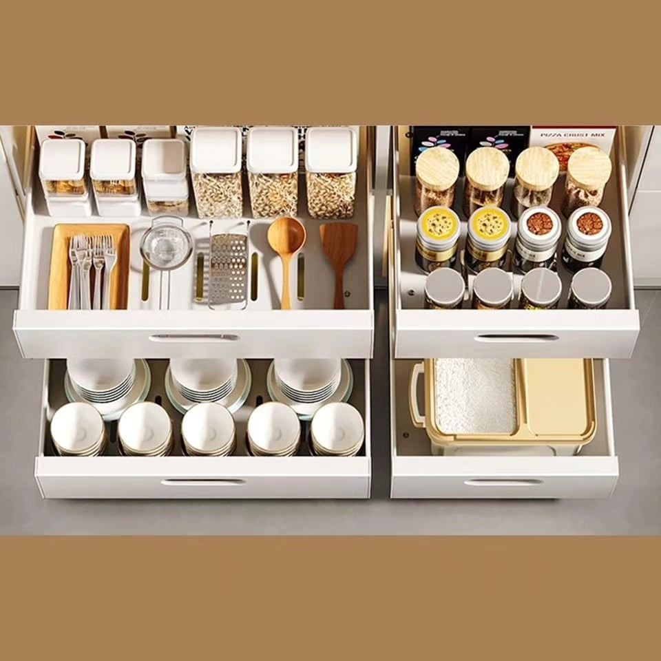 Sliding cabinet organizer