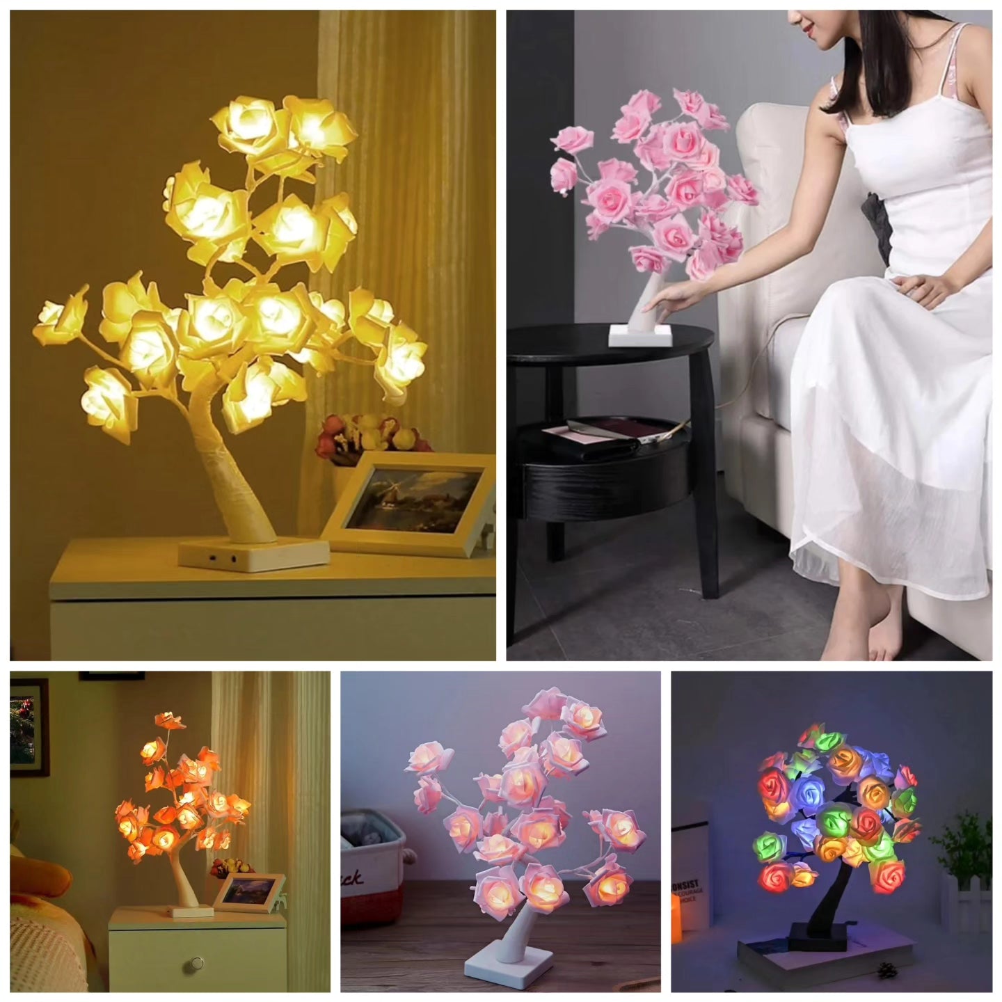 Tree fairy lights tree lamp