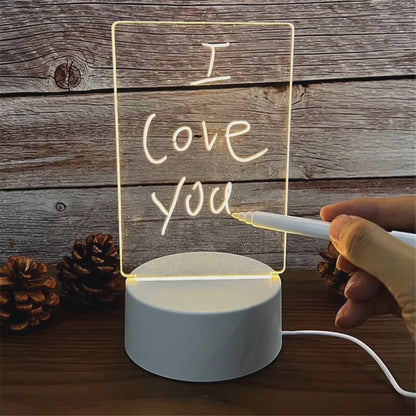 Note board  led gift lamp