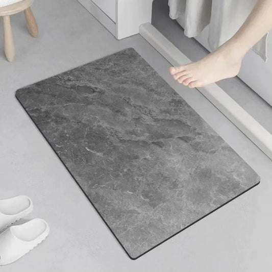 Marble like antislip bathroom mat