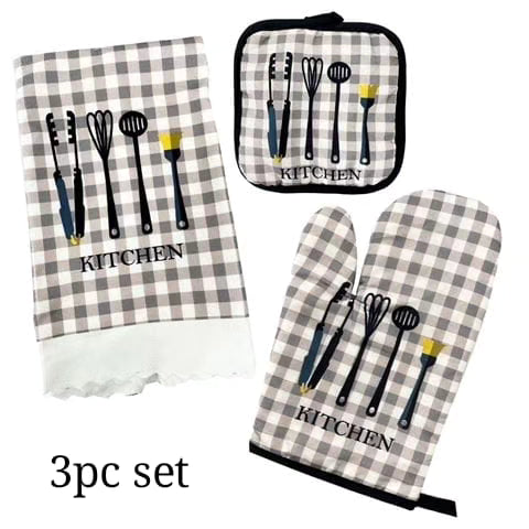 3 in 1 Kitchen glove, pot holder , mitten