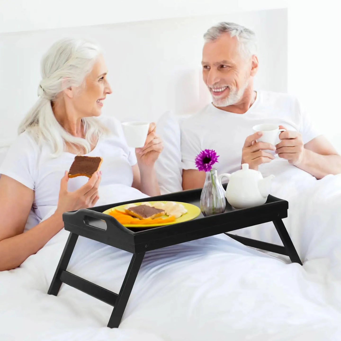 Foldable Breakfast in Bed Tray BlackNov