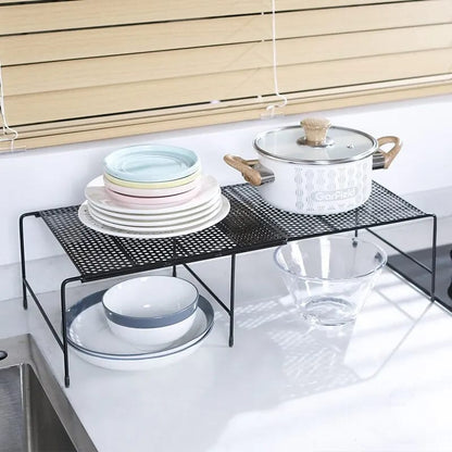 Expandable Metallic Cabinet Organizer