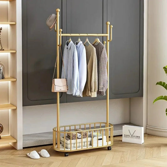 Movable Cloth Rack with Wheels