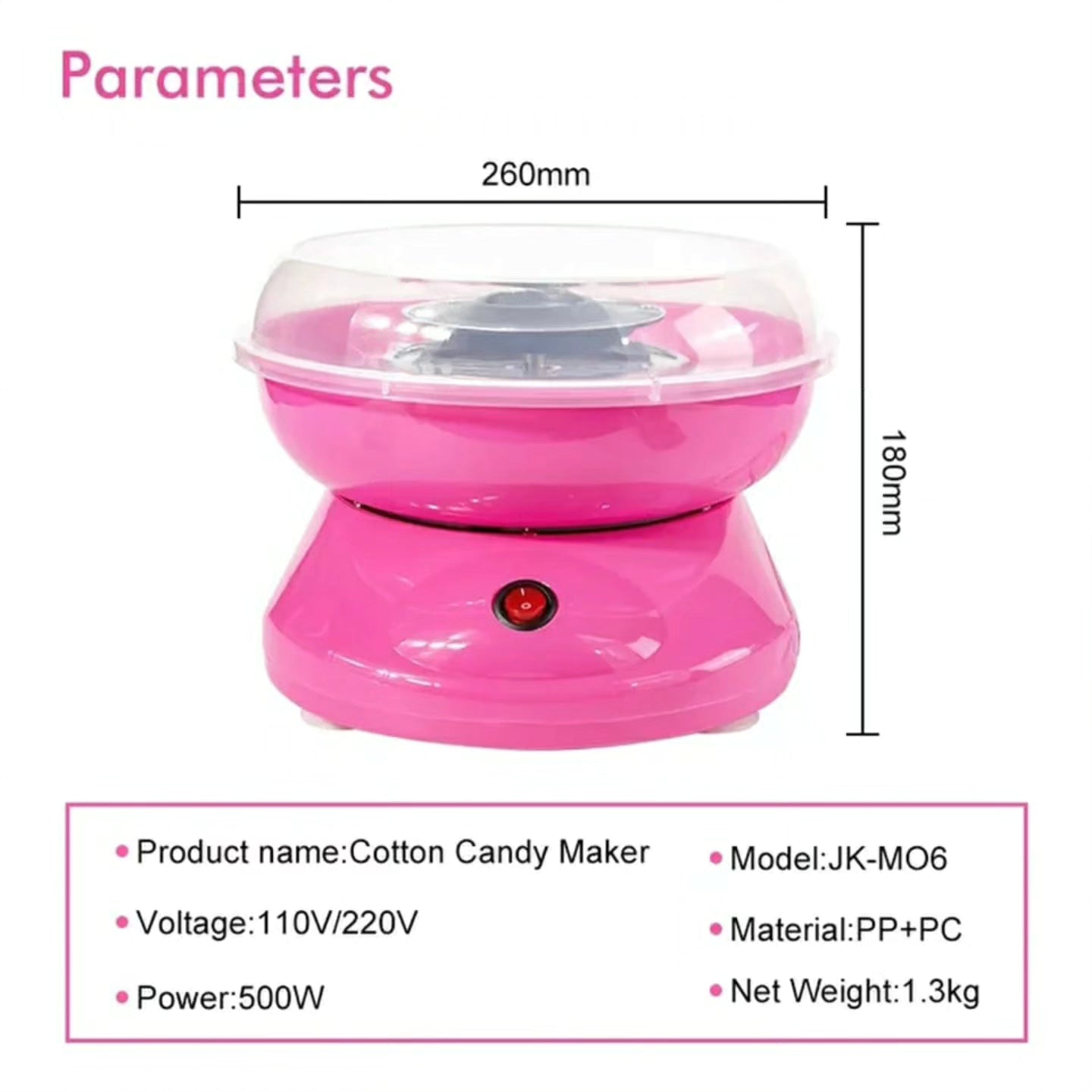 Electric Portable Sweet Cotton Candy Maker