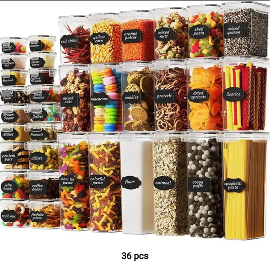 36Pc food containers