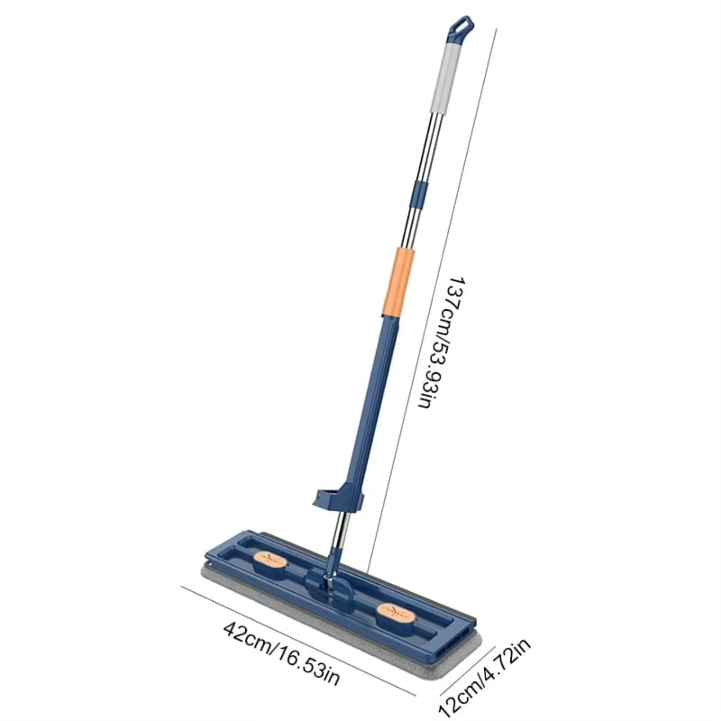 2 in 1 360°Rotating flat mop with extra mop pads