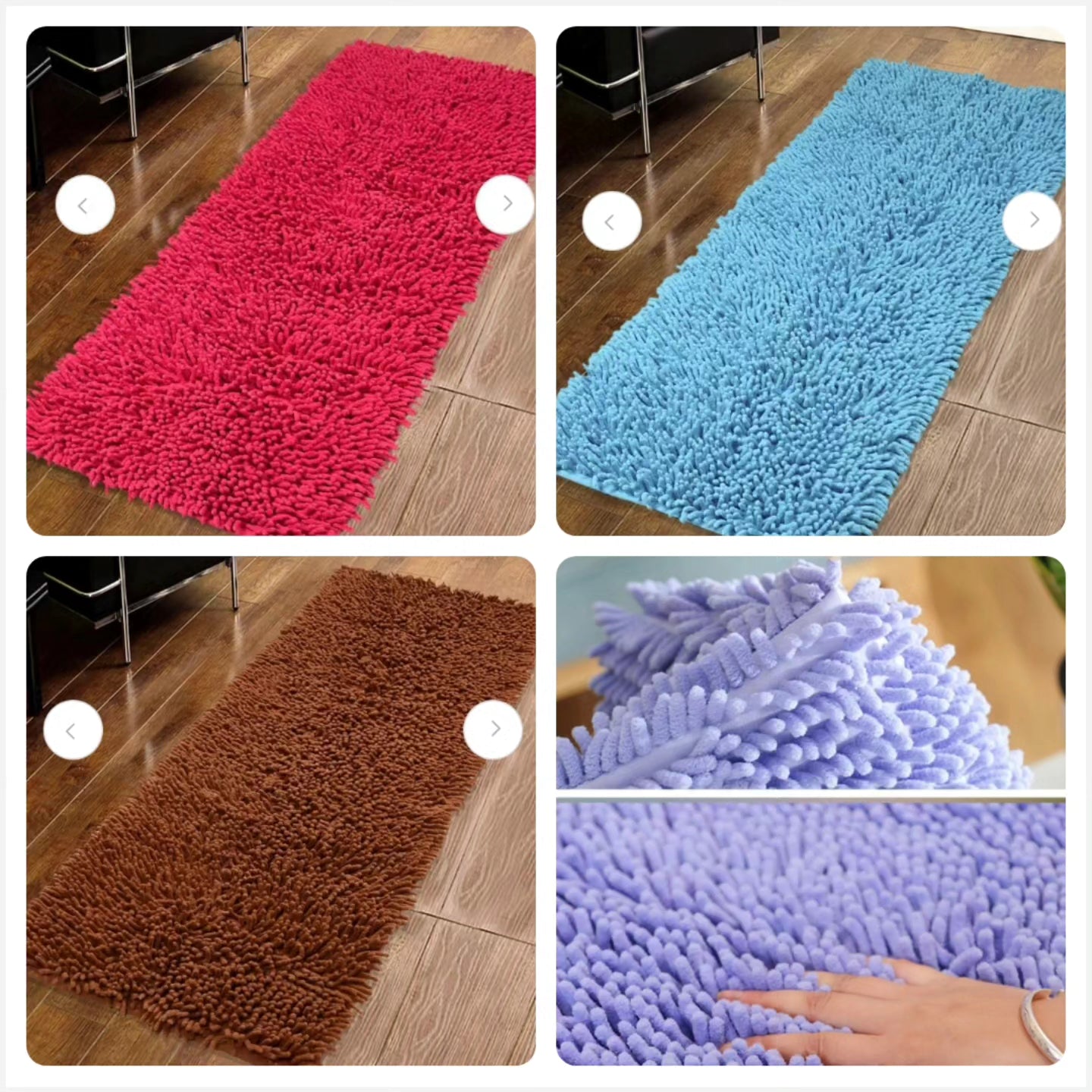 Microfibre bedside mats