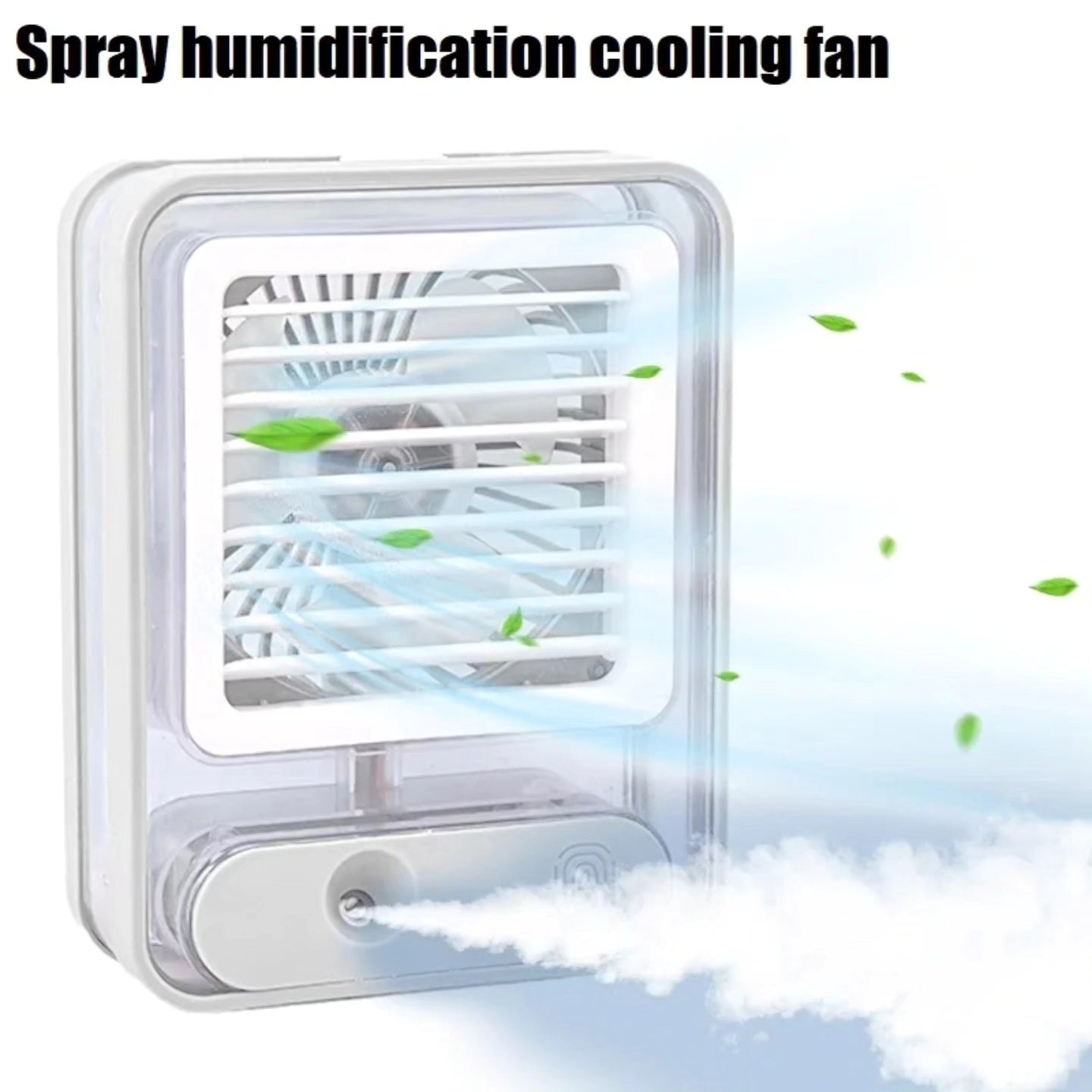 Desk spray portable standing fan with humidifier