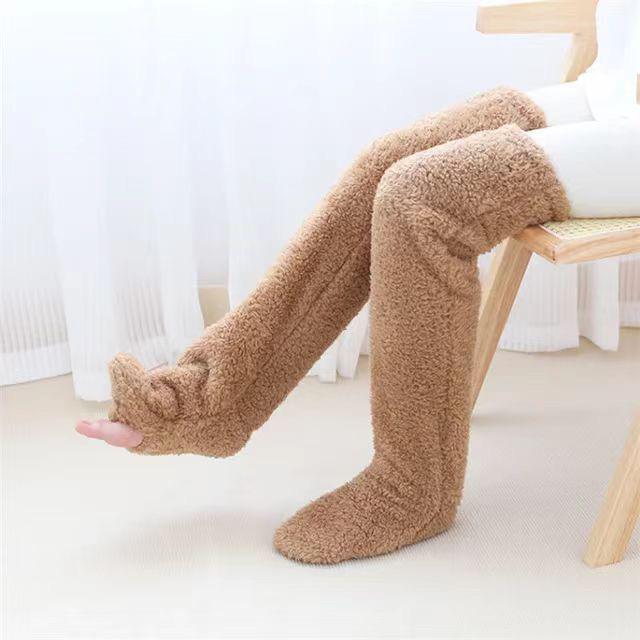 Warm long  winter thermal leg warmers