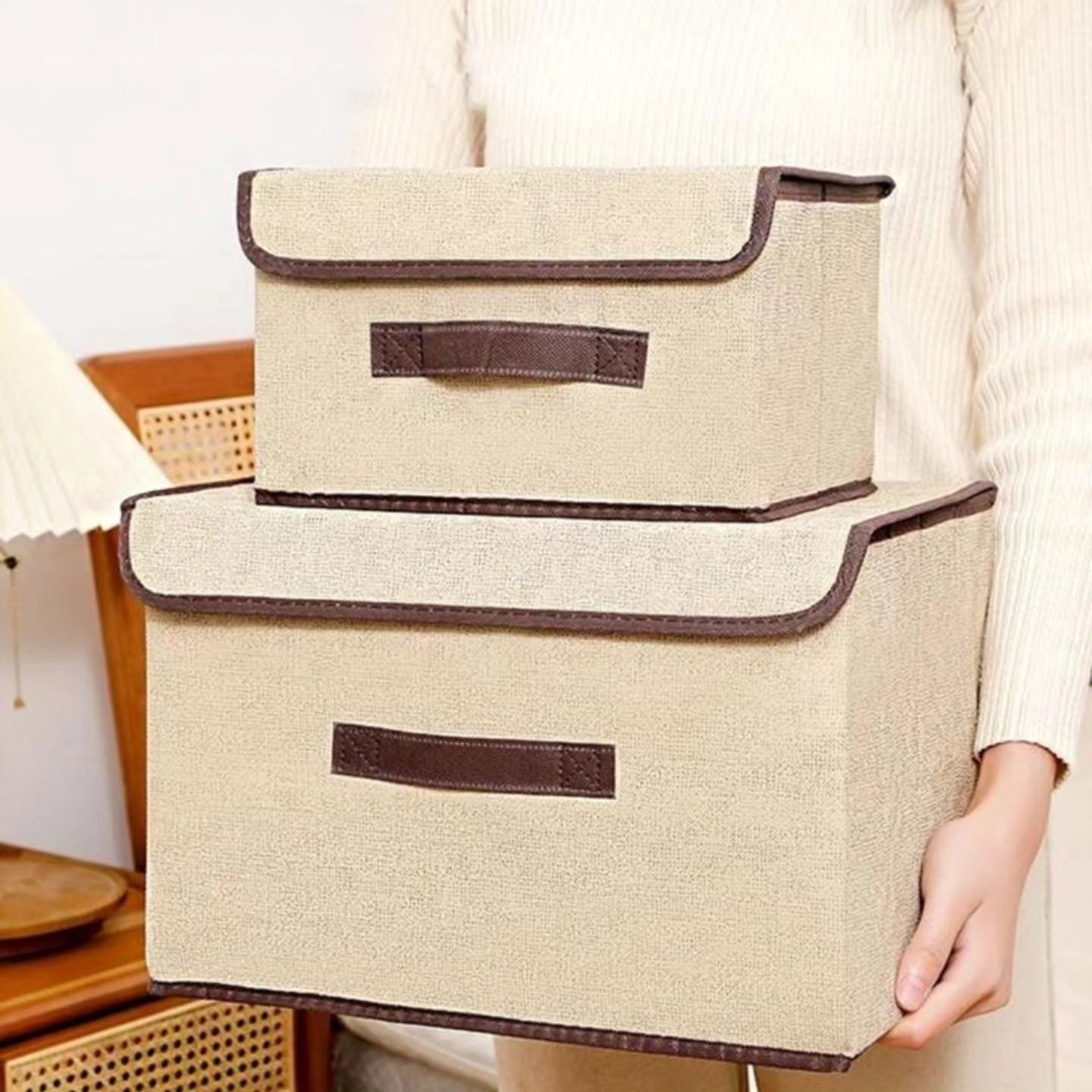 Versatile 2 in 1 multifunctional storage box