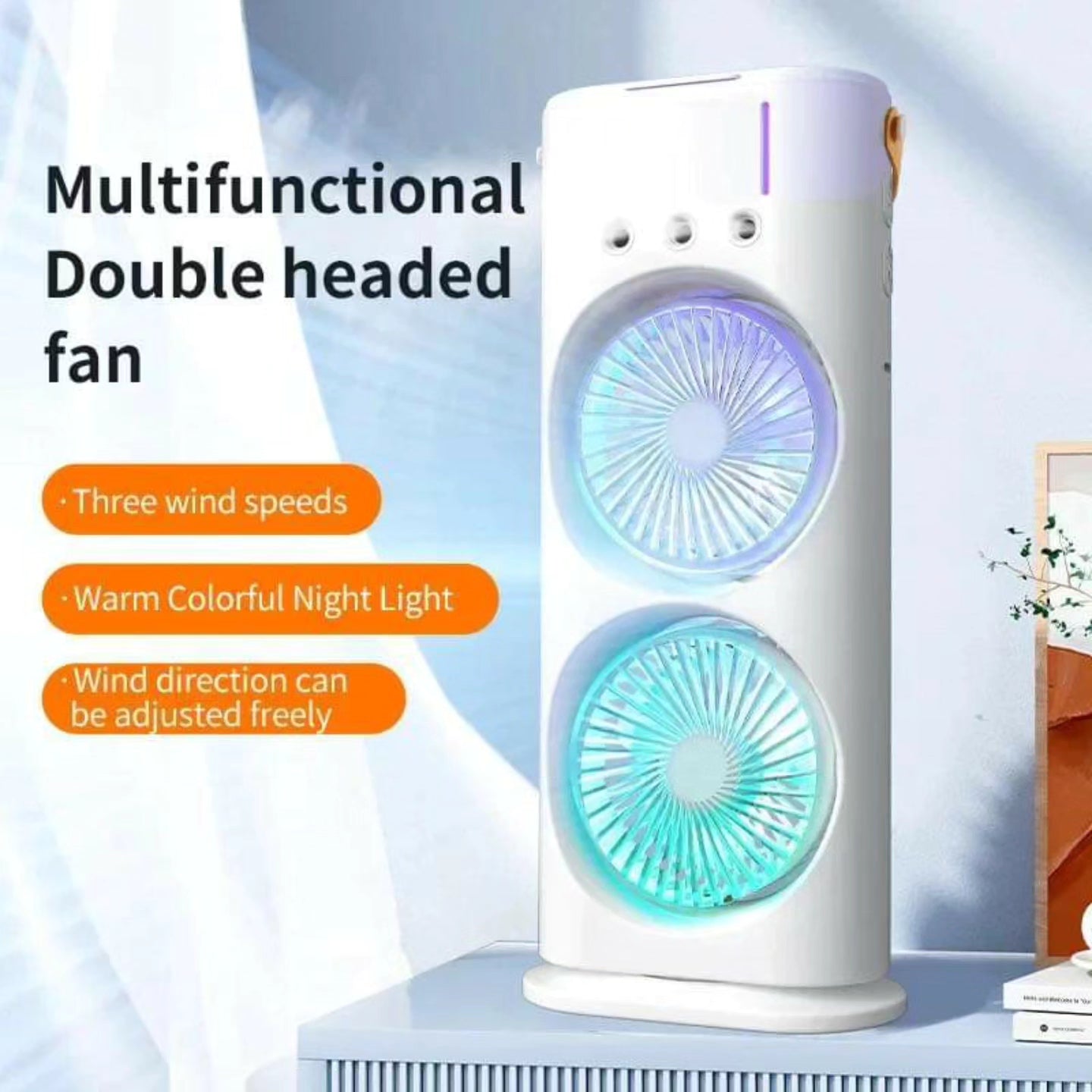 USB Rechargeable Double Ended Spray Fan