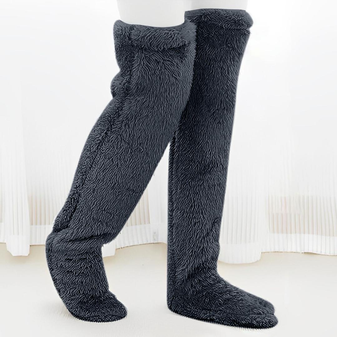 Warm long  winter thermal leg warmers