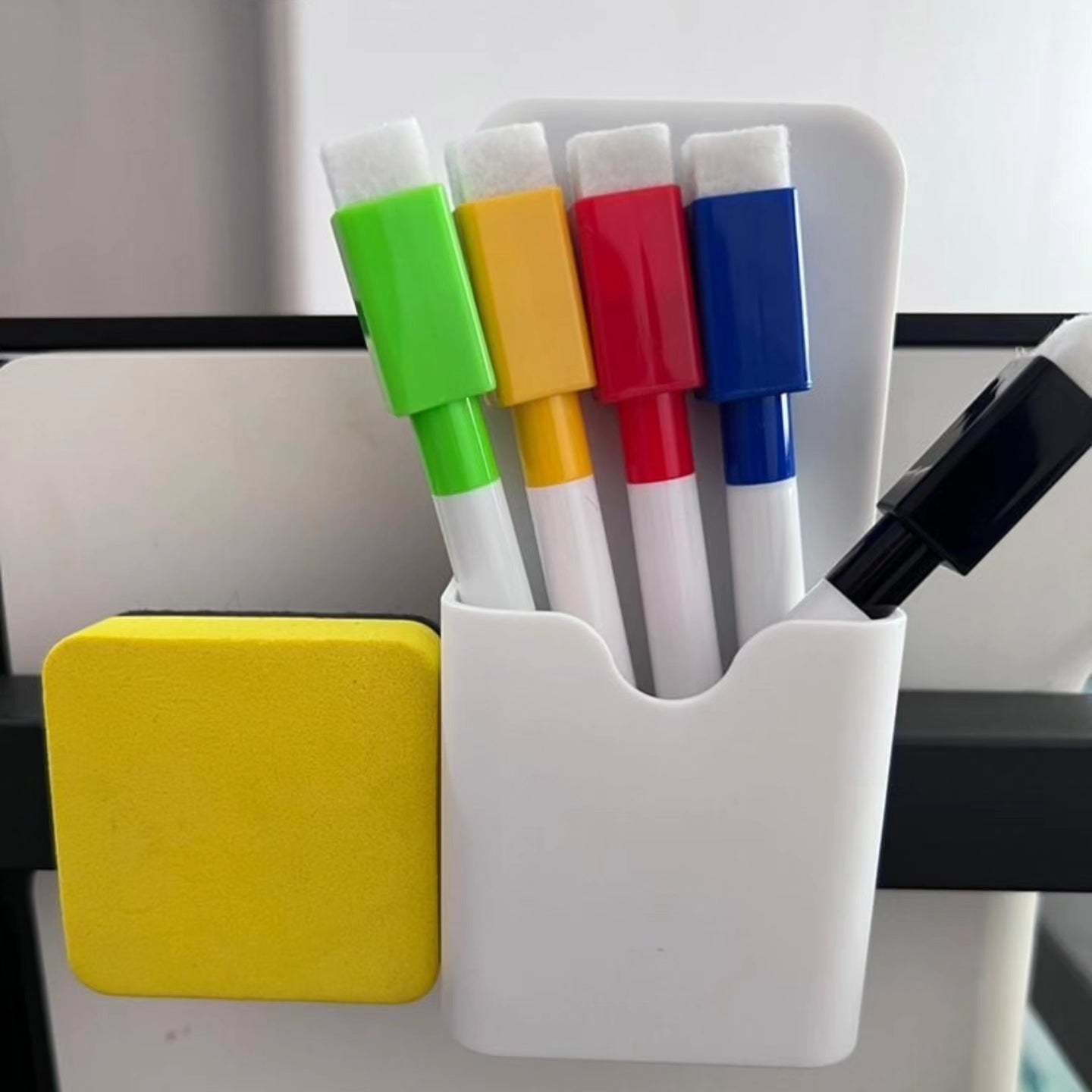 20*30cm-2pcs Fridge Magnet Acrylic  Calender Planner 20*30cm with 5pens, 1holder and a duster BlackNov