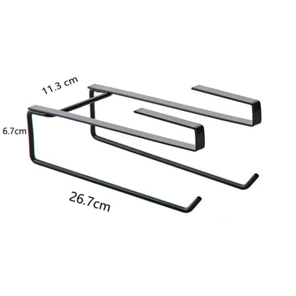 Double Metallic Undershelf Paper Towel Holder