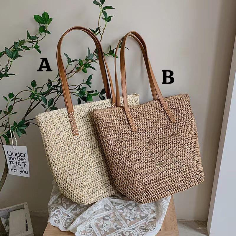 Summer straw bags summer tote bag