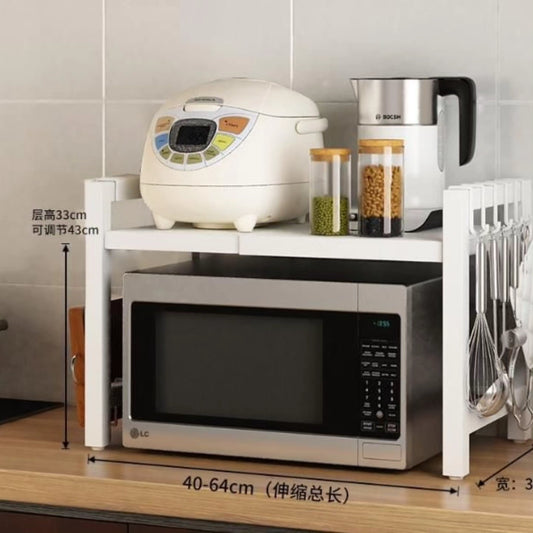 Metallic expandable microwave stand