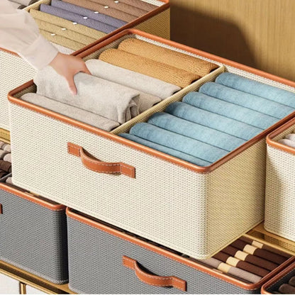 Double compartment closet organizer