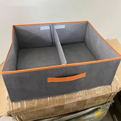 Double compartment closet organizer