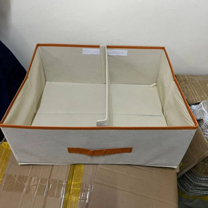 Double compartment closet organizer