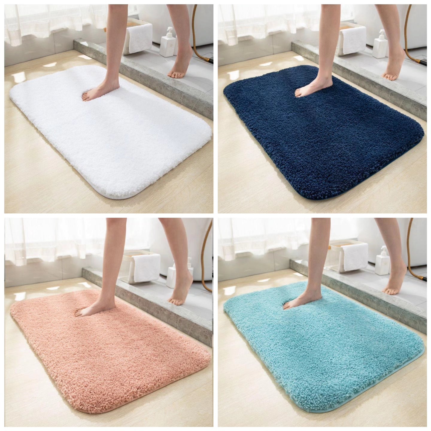 Bathroom door mat