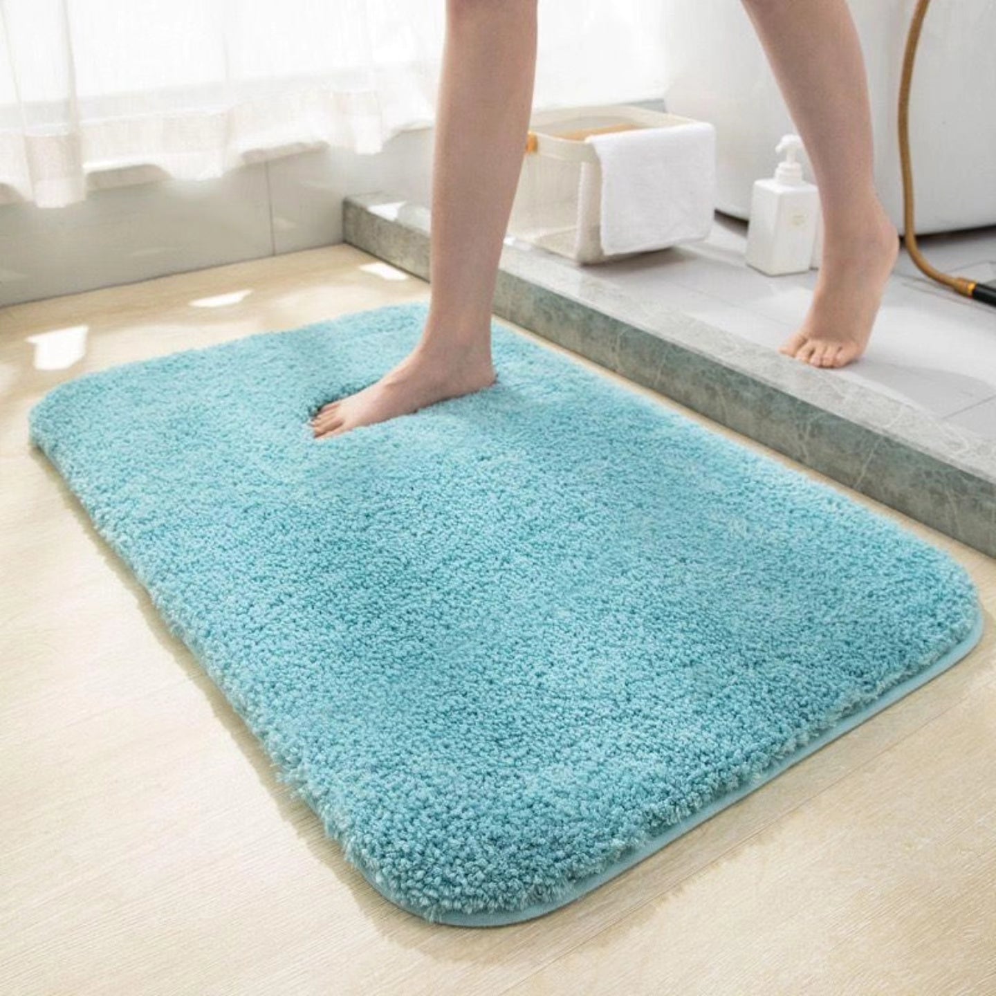 Bathroom door mat