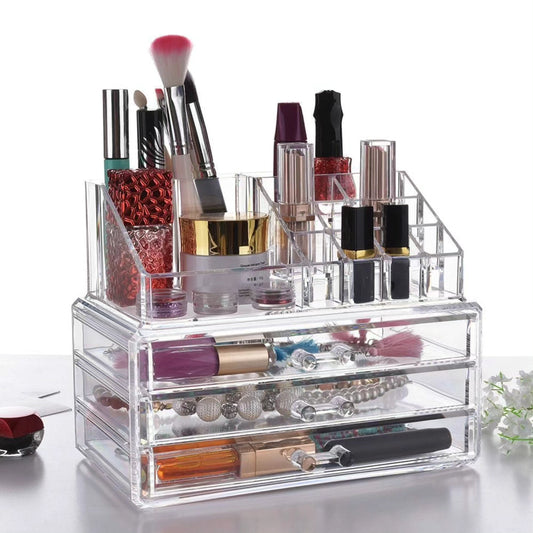 3 Layer Acrylic Transparent Makeup Drawer