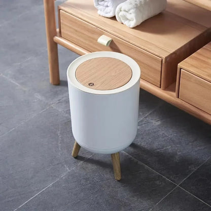 Garbage Dustbin  With Wood Grain Cover