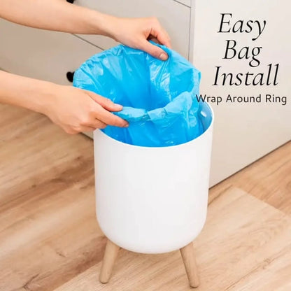 Garbage Dustbin  With Wood Grain Cover