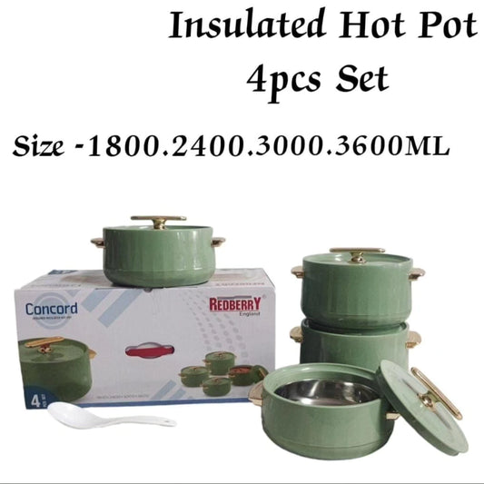 4Pc Insulated Concord Hotpots