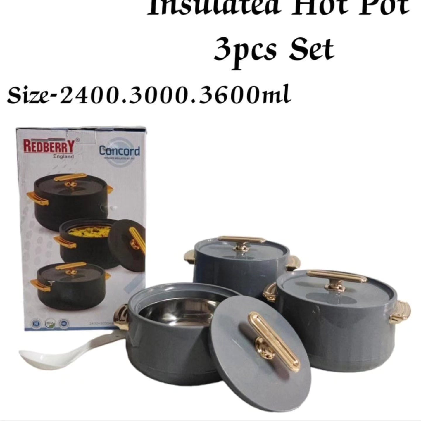 4Pc Insulated Concord Hotpots