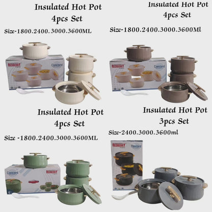 4Pc Insulated Concord Hotpots