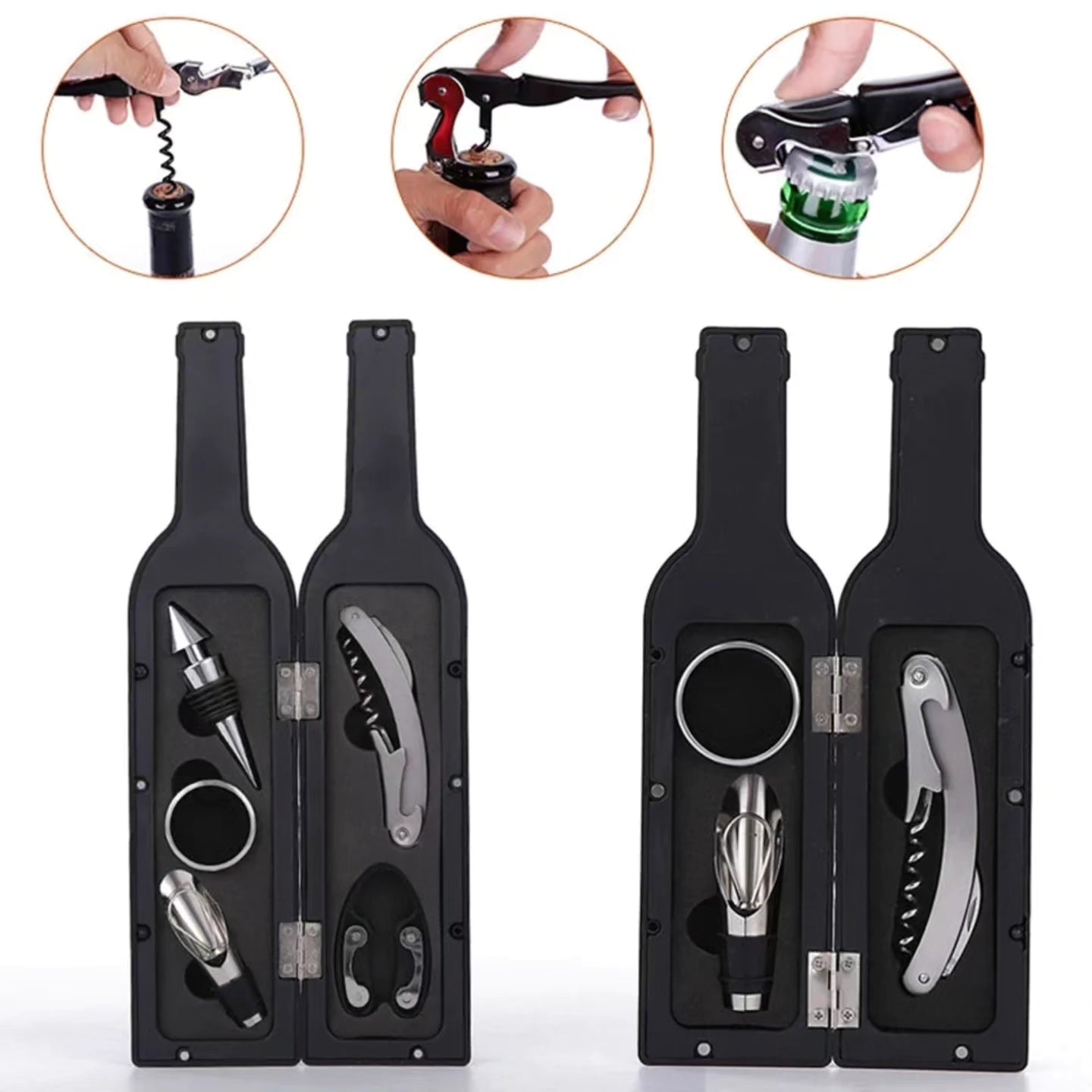 5Pcs Wine  Bottle Opener Set Christmas gift idea