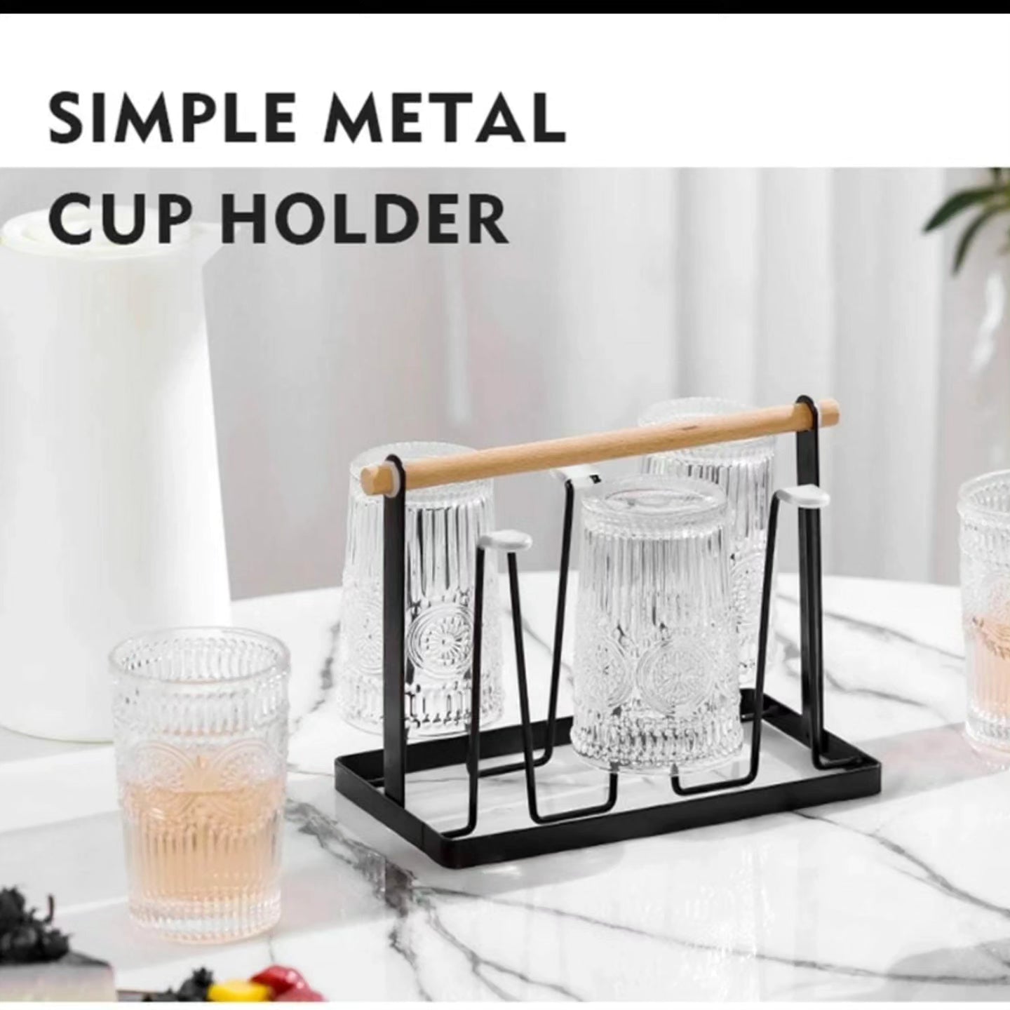 Metallic Glass/Cup Holder