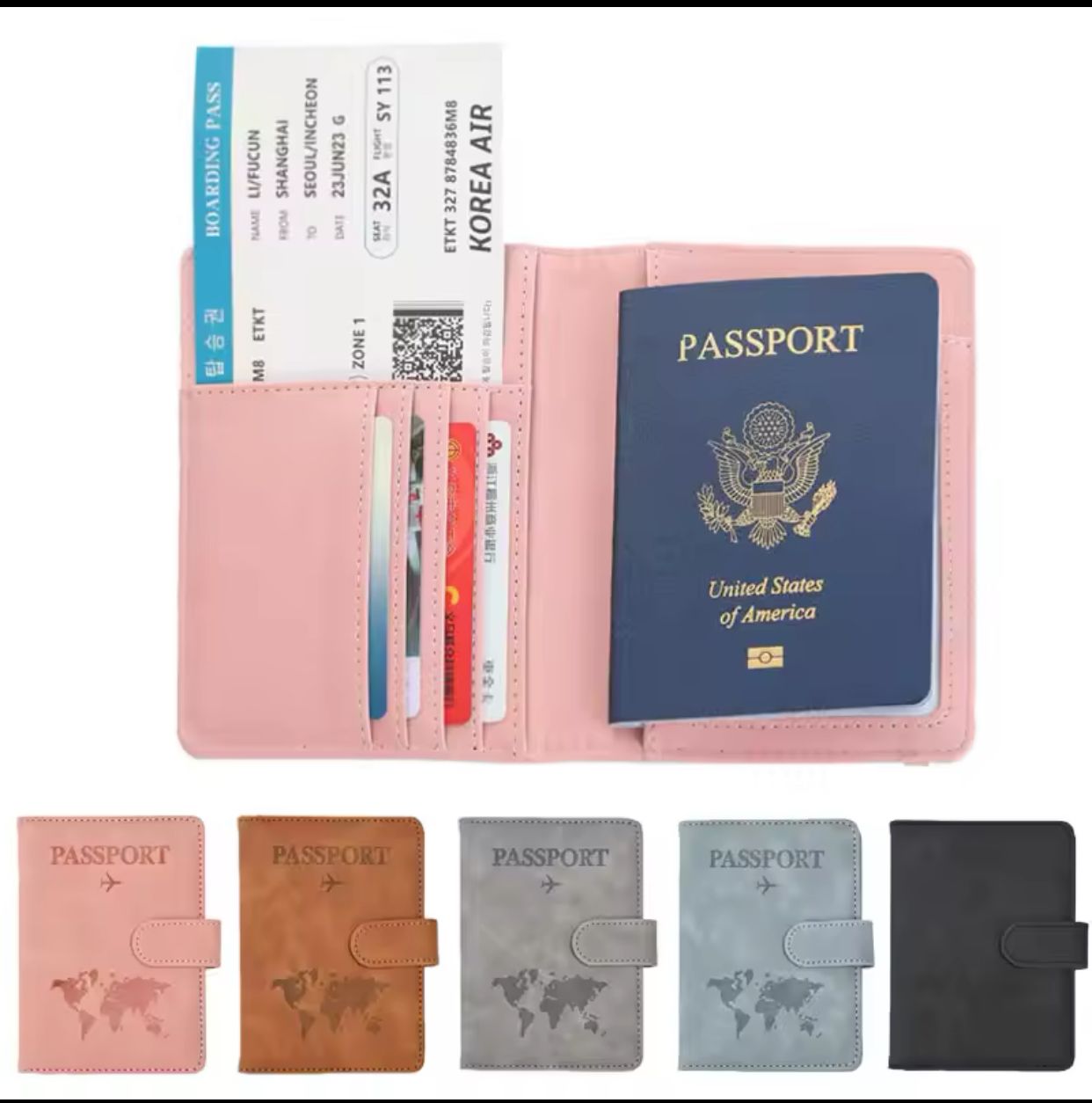 Travel Passport Holder BlackNov