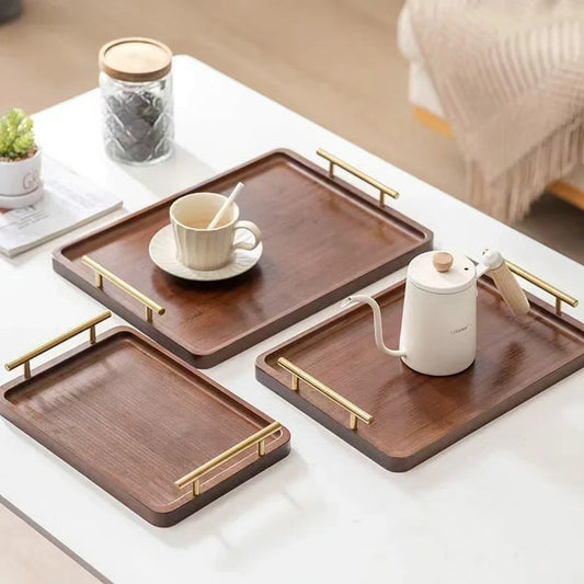 3pcs Eco Friendly Bamboo Trays BlackNov