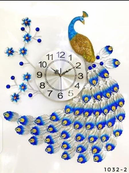 Peacock wall clock BlackNov