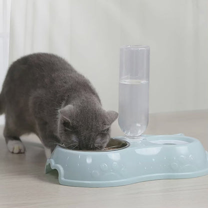 Automatic single pet bowl plus water dispenser