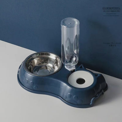 Automatic single pet bowl plus water dispenser