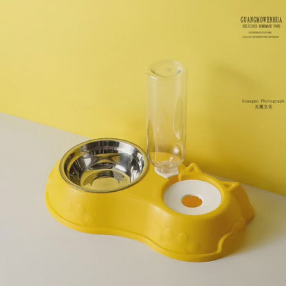 Automatic single pet bowl plus water dispenser