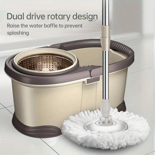 Metallic mop with bucket