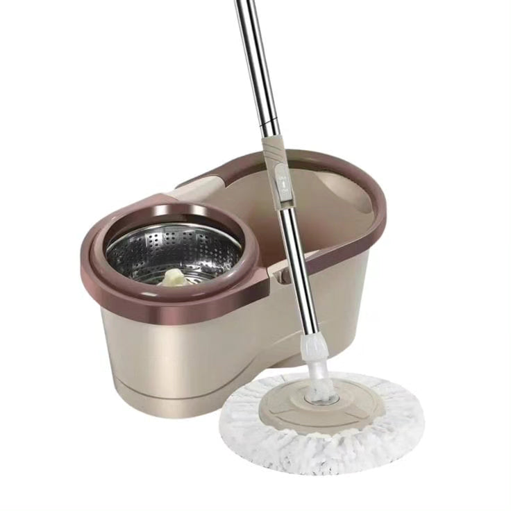 Metallic mop with bucket