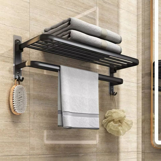 Aluminium double layer towel rack