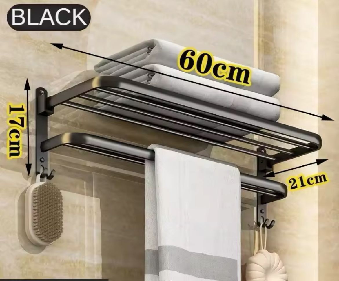 Aluminium double layer towel rack