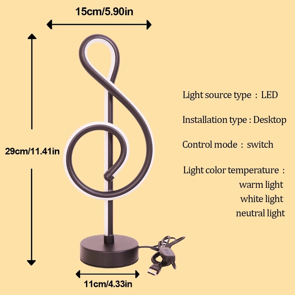 Rechargeable spiral table lamp light