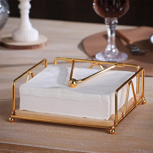 Golden napkin/ holder